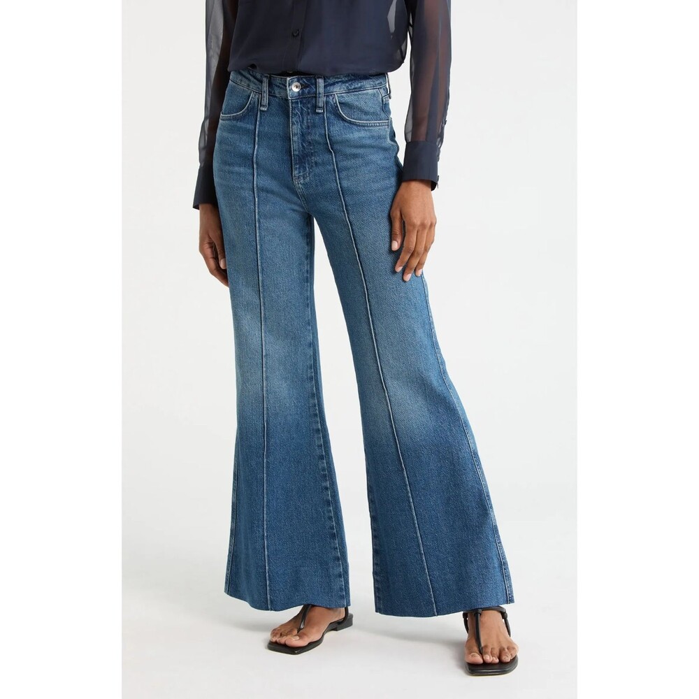 Rag & bone Stormy Women’s High Waist Trouser Jeans Size 28 NWT Flare Front Seam